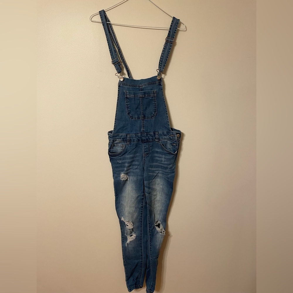 Forever 21 Denim Overalls Size Medium